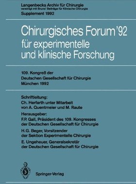 【预订】Chirurgisches Forum 92 Fur Experimen...
