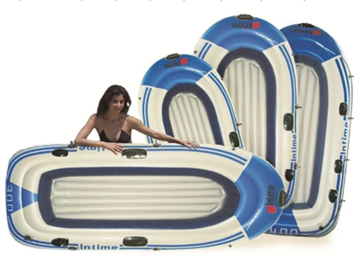 Утолщенная надувная лодка с двойной водой лодки резиновая гребля