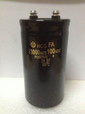 进口大电解电容 33000MFD100VDC 螺丝脚100V33000UF