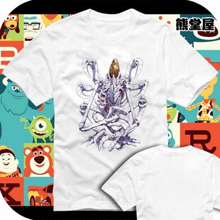 数码宝贝数码暴龙digimon丧尸暴龙兽兽纯棉衣服T恤短袖