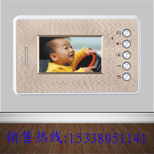 佳得宝新款4.3寸可视分机 可视对讲室内分机 带开锁对讲有线门铃