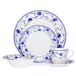 日本 Noritake 则武 Rhapsody Blue 40件西餐餐具套装礼盒