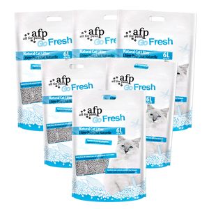 All For PawsAFP天然豆腐玉米猫砂沙整箱6L*6 结团除臭部分包邮