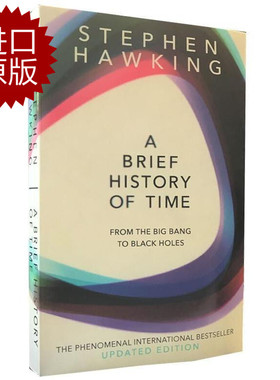 现货 A Brief History of Time 时间简史 英文原版 史蒂芬霍金 英文版 新版封面