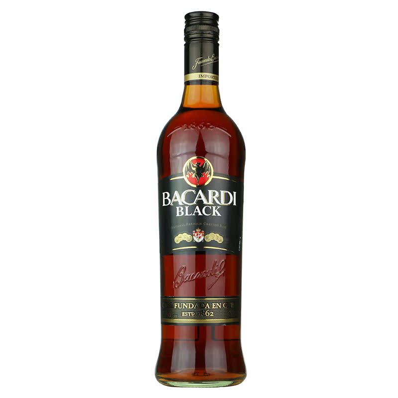 洋酒/百加得黑朗姆酒 BACARDI BLACK 750毫升