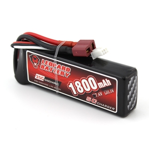 豹牌1800mh 7.4V 11.1V 25C 小体积锂电 1/14 LCRACING专用