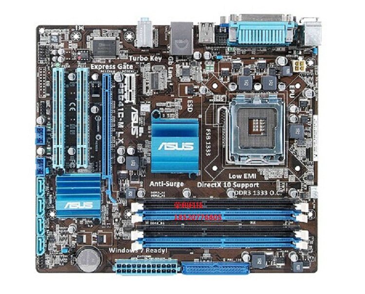 华硕p5g41c-m lx/v2/lx3 plus g41主板775针集显小板几个型号任选