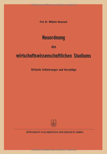 【预售】Neuordnung Des Wirtschaftswissenschaftlichen S...