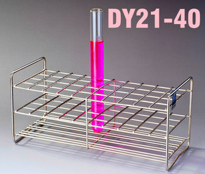 不锈钢比色管架耐酸碱不锈钢试管架钢丝试管架DY21MM×40孔