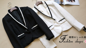 2015初秋新款日本原单专柜高端大牌通勤OL西装外套 休闲西服夹克