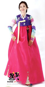 韩国原装进口新娘韩服/敬酒韩服/婚礼彩条韩服H-X01190-102