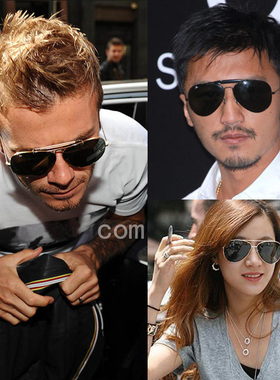 墨镜贝克汉姆时尚风玻璃太阳眼镜