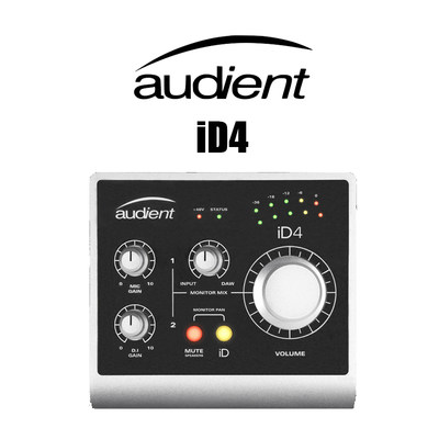 英国 Audient iD4 2进2出 便携音频接口 专业录音声卡 监听控制