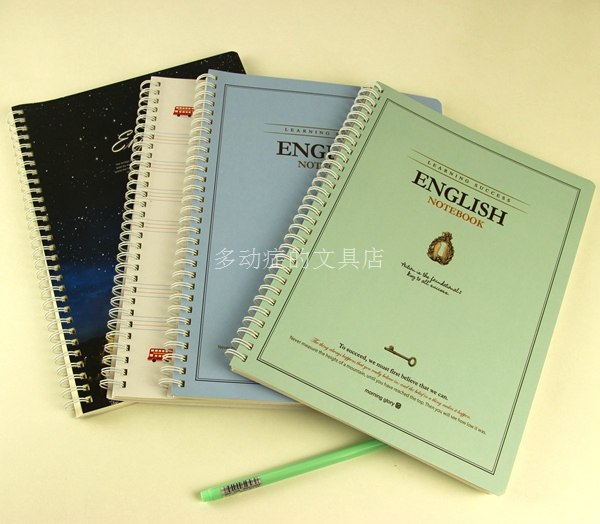 满79包邮 韩国morning glory 英伦复古风英语笔记本 记事本