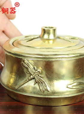 工艺品摆件黄铜储物罐