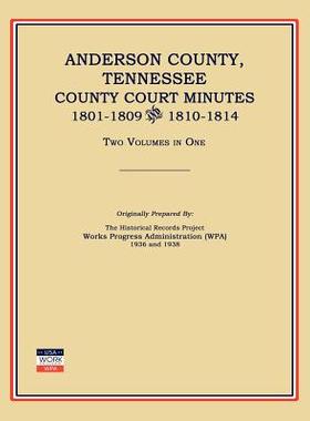 【预售】Anderson County, Tennessee, County Court Minut...