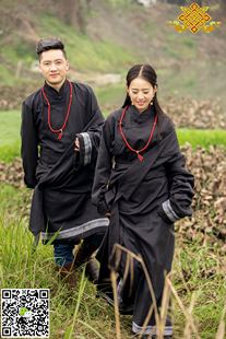 藏族服装藏袍一套男女装高端面料羊毛成分的新款待花边上衣长跑夏