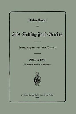 【预订】Verhandlungen Des Hils-Solling-Forst...