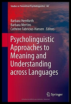 【预售】Psycholinguistic Approaches to Meaning