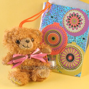 正版SESAMESTREET芝麻街小泰迪熊毛绒布艺类玩具公仔挂件