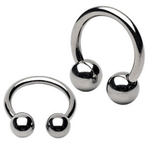 100%钛钢马蹄环 万能环Titanium Captive Rings - 封面