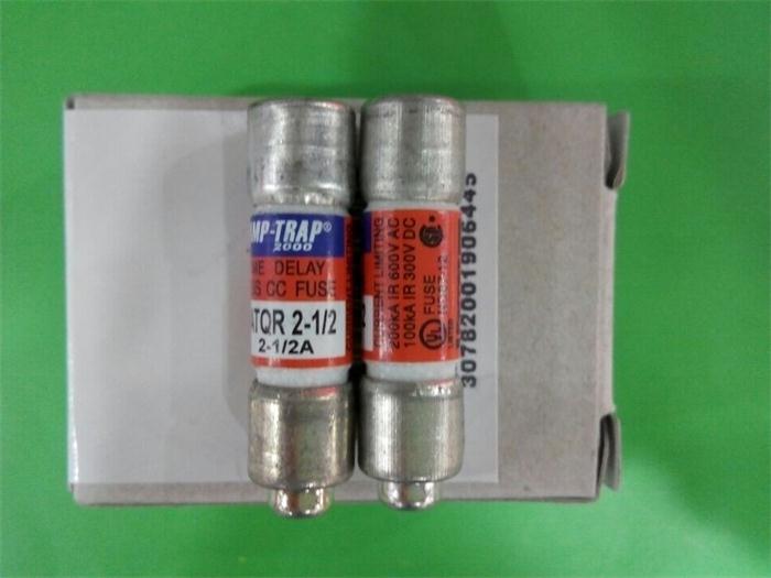 ATQR 2 1/2 AMP TRAP法雷10X38陶瓷延时熔断器保险丝2.5A正品