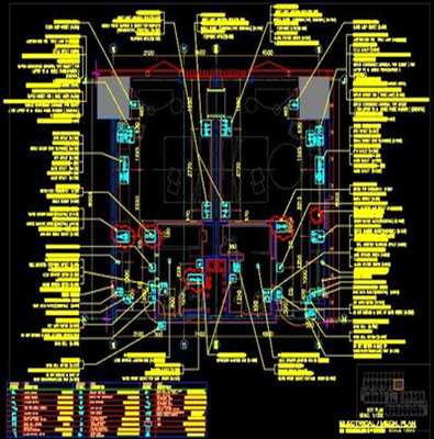 工装家装设计CCD  CAD制图规范图库字体打印样式cad 施工图纸模块