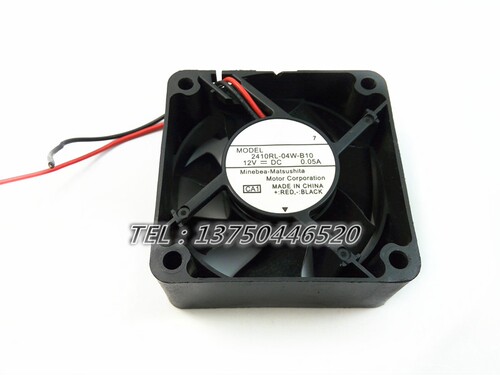 NMB 2410RL-04W-B10 12V 0.05A 6CM/厘米 6025 2线双滚珠静音风扇