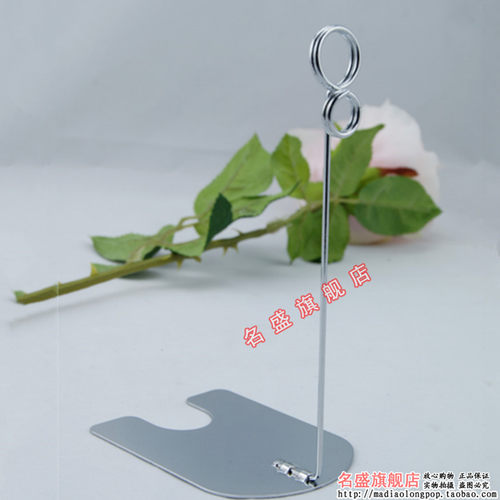 名盛POP金属广告夹 卡片夹 桌卡 价签夹 银色15cm 烘焙标签夹
