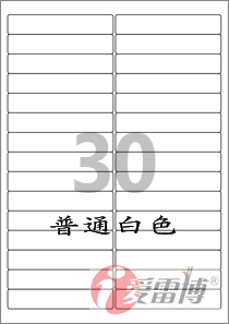 A4不干胶标签纸/普通打印机打印/爱雷博白色标签CL630-100张