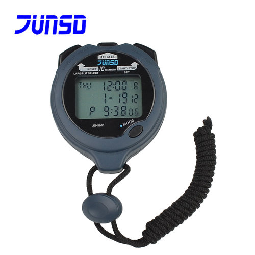 新款君斯达5011秒表 10道记忆三排大屏幕显示比赛计时器 包邮