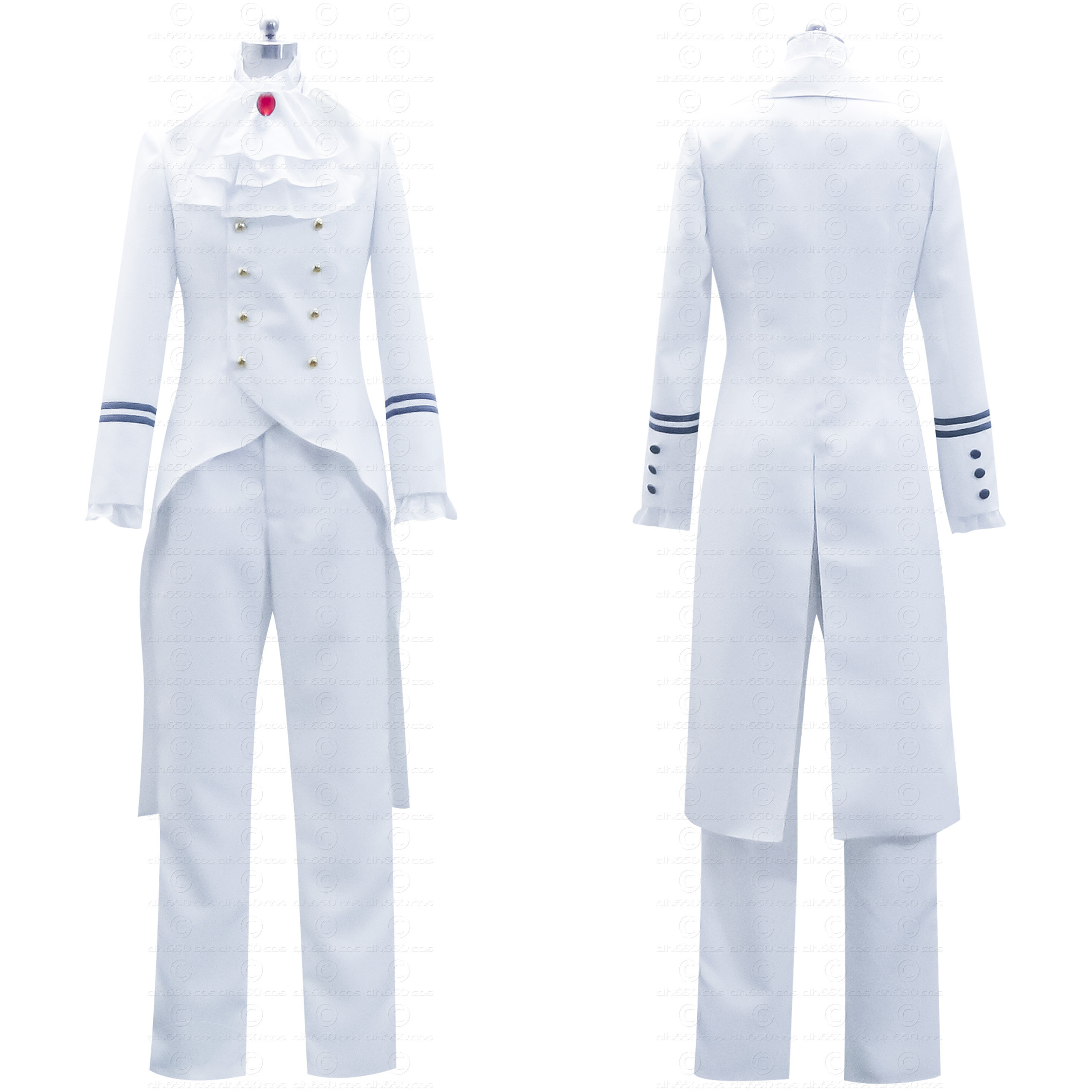 黑执事cosplay服装 阿雷斯特·钱帕cos服装白执事cos服装定制