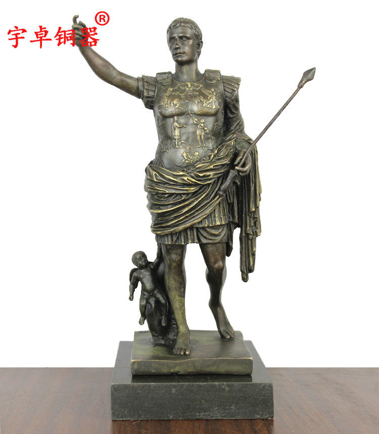 宇卓铜器纯铜大卫与天使欧式雕塑家居饰品黄铜人物雕像工艺品摆件