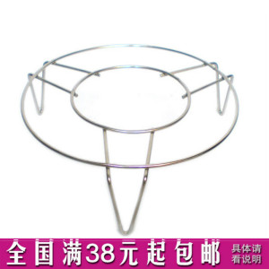 4.5cm高特价不锈钢圆形高脚蒸盘架蒸菜架蒸架多用途架