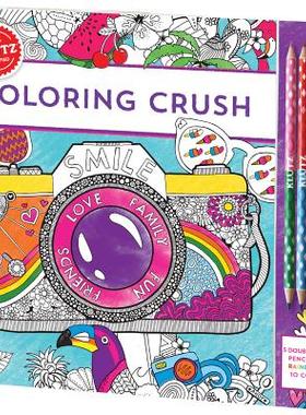 【预售】Coloring Crush [With Pens/Pencils]