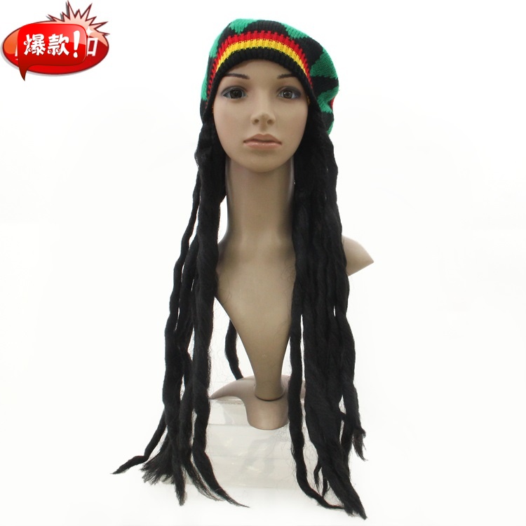 道具毛线帽子非洲整顶假发包邮