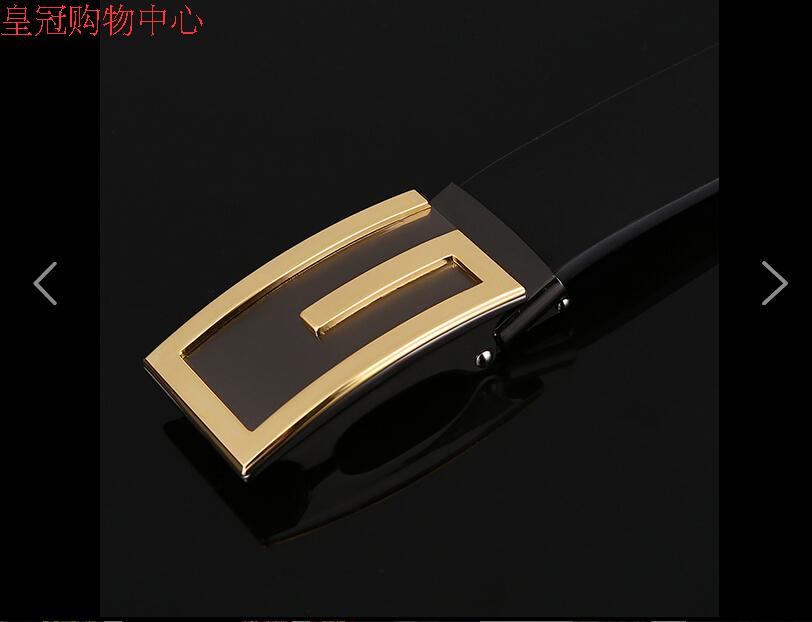 金G男士皮带 无牙扣自动扣腰带 商务裤带真皮 牛皮皮带潮男包邮