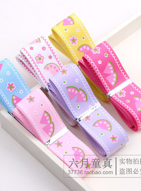 diy西瓜儿童手工丝带