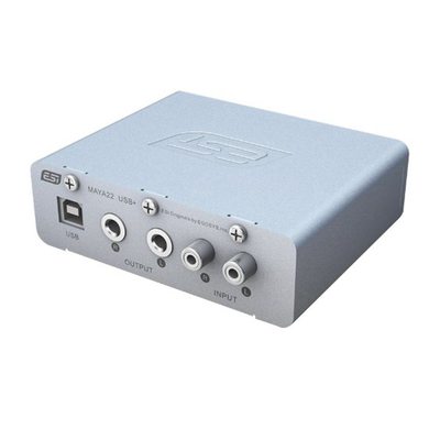 艺佰行货 ESI MAYA22 USB+音频接口 K歌声卡带48v供电