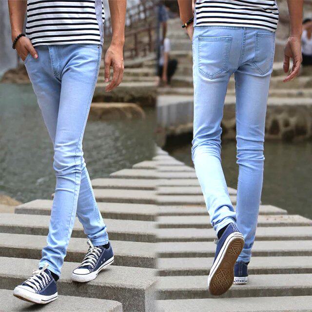 Jeans pour adolescent pieds Slim LINWANWAN pour été - Ref 1470287 Image 3