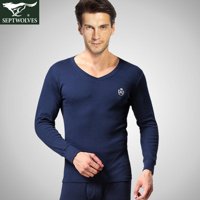 Sous-vêtement chaud jeunesse SEPTWOLVES simple en coton - Ref 763177 Image 1