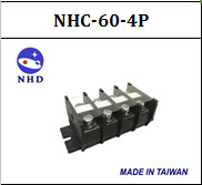 台湾贺电NHC原装进口组合式窄轨端子台 NHC-60-4P 60A ZID03-60-4