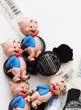 猪小弟 porky pig  jibbitz 洞洞鞋 鞋花 智必星 鞋扣