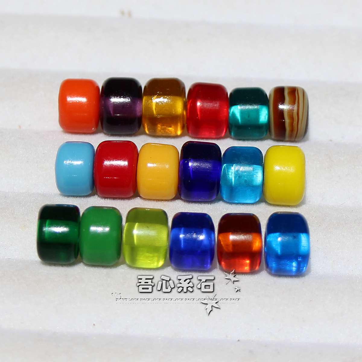 佛珠diy金刚手工多彩老琉璃
