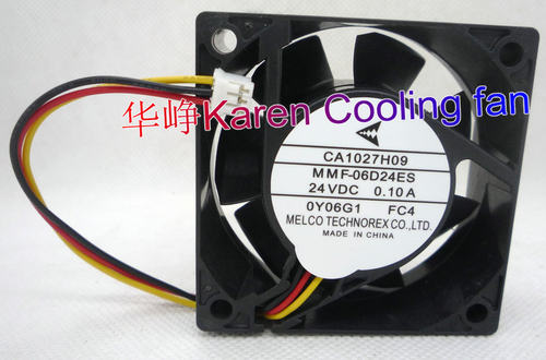 全新MMF-06D24ES FC4 6025 24V 0.1A变频器风扇CA1027H09 HZDO