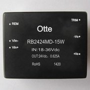 dcdc24v转24v隔离稳压电源模块 0.625A电流 RB2424MD-15W