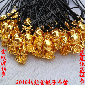 2016新款3D镀金猴子吊坠男女款项坠厂家直销礼品小猴子吊坠饰品