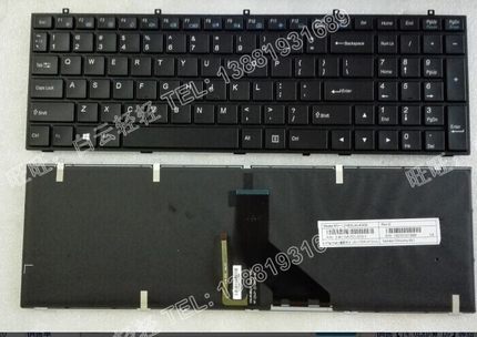全新原装神舟 K590S K650C-I7 D3, K660E-I7 K750D键盘 带背光