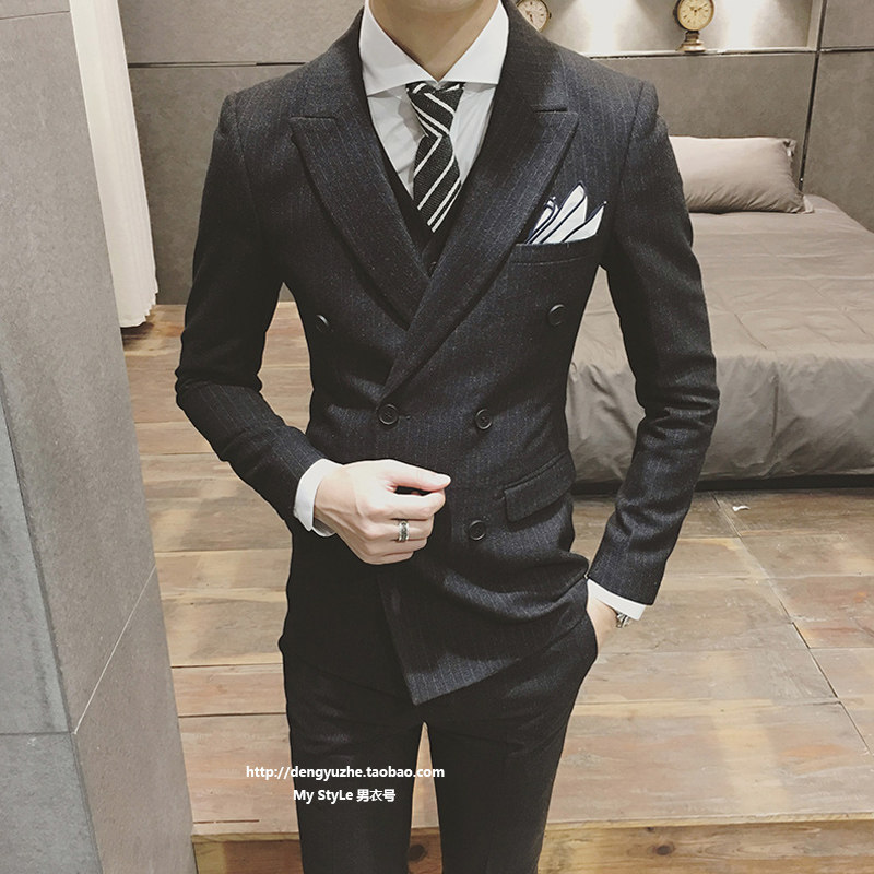 Costume homme en coton pour automne - Ref 1556565 Image 1