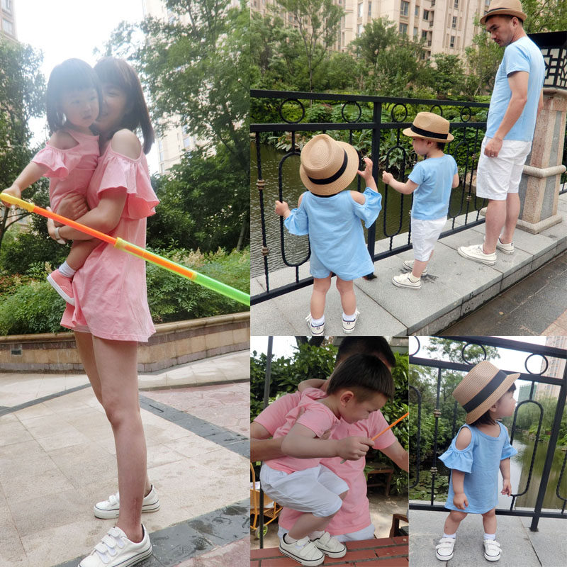 With children Summer wear 2020 new pattern A Three Four Short sleeved T-shirt Mother and daughter Dress jacketin the Children/Baby/Family fitted , Family fitted/Parenting Fashion  category - from Buy2taobao.com to provide professional Taobao agent buy service